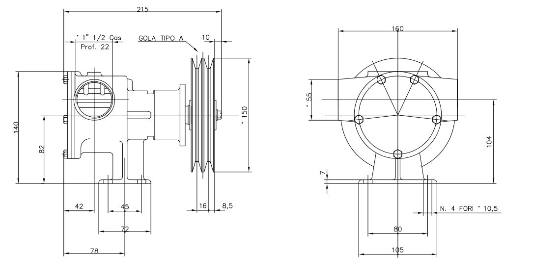 123-POMPA PM 40/P 2 GOLE-TIPO.A