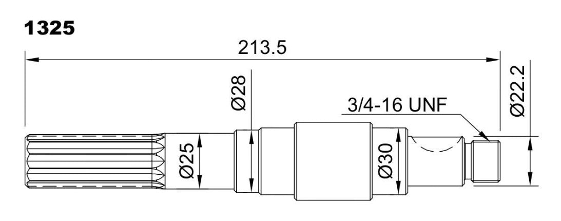 PUMP SHAFT MFF57
