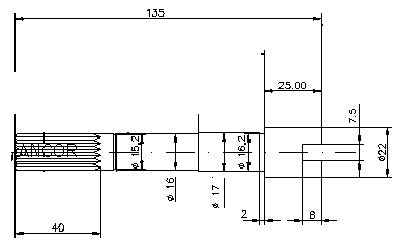 1745-ALBERO POMPA ST 165 L=135