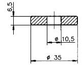 ANODO PER CH 10.5x35x6.25