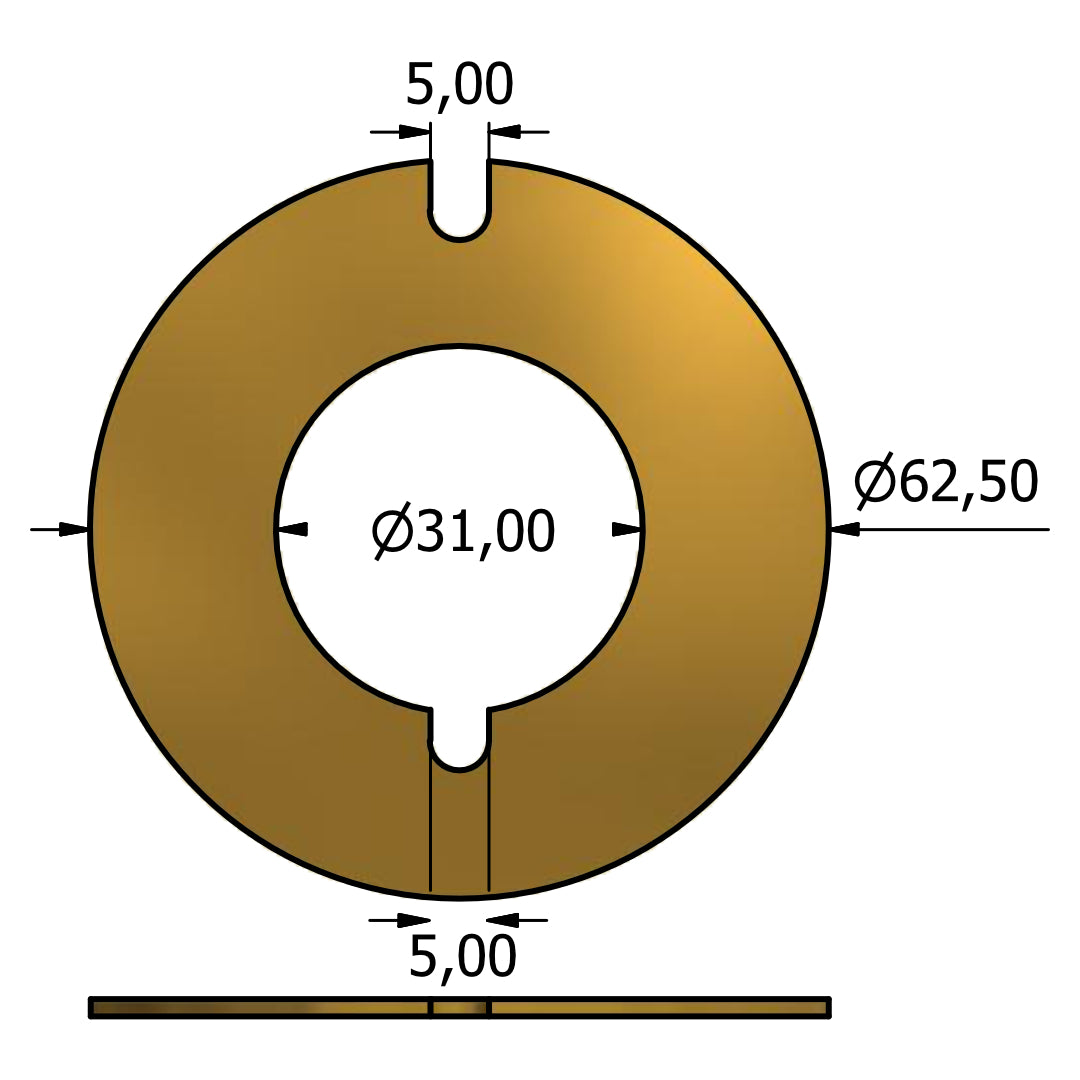 2413-ANELLO RAS. 62.5x31x1.5