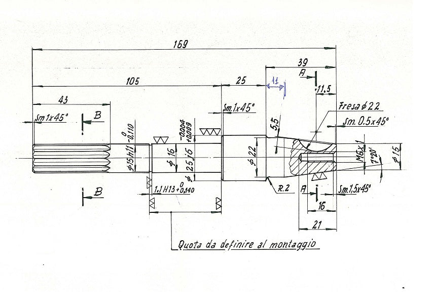 249-ALBERO POMPA CJ 018/E L=169