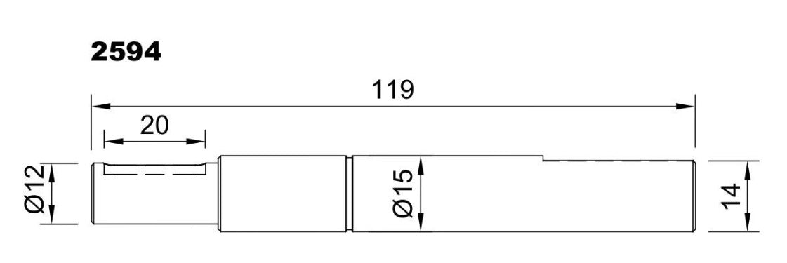 PM 16 PUMP SHAFT