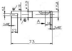 2746-ALBERO POMPA ST 115 L=73