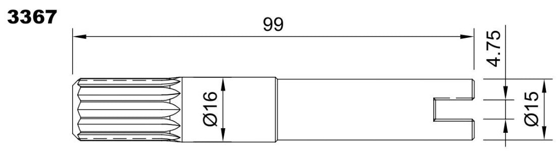 3367-ALBERO POMPA ST 142 L=99