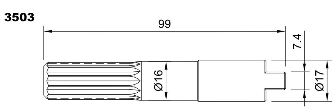 3503-ALBERO POMPA ST 161 L=99