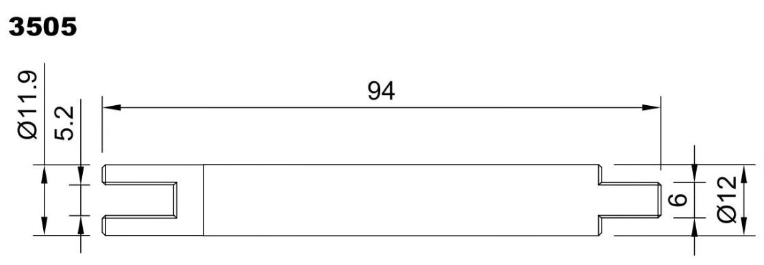 3505-ALBERO POMPA JOHNSON L=94