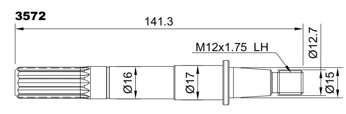3572-ALBERO POMPA ST 181 L=141.3