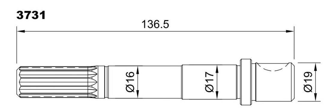 3731-ALBERO POMPA ST 151 L=136.5