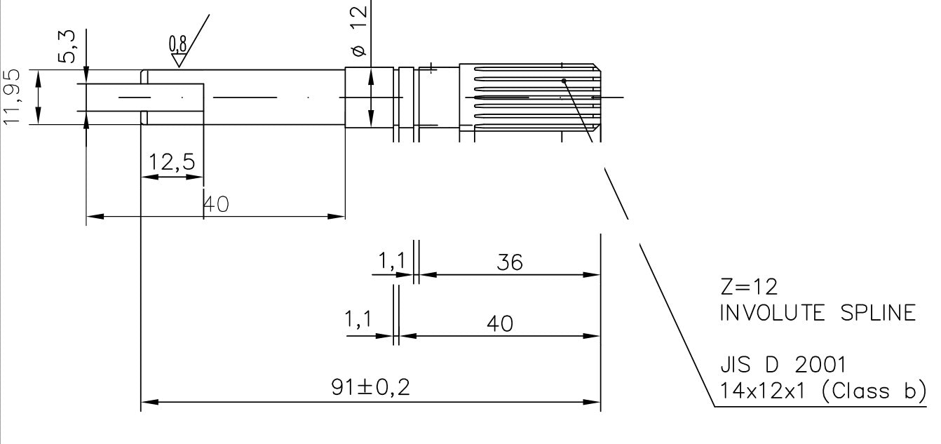 3833-ALBERO POMPA ST 125 L=91