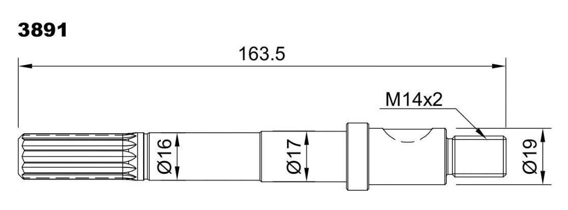 3891-ALBERO POMPA ST 158 L=163.5