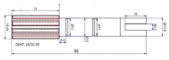 3991-ALBERO POMPA ST 105 L=83