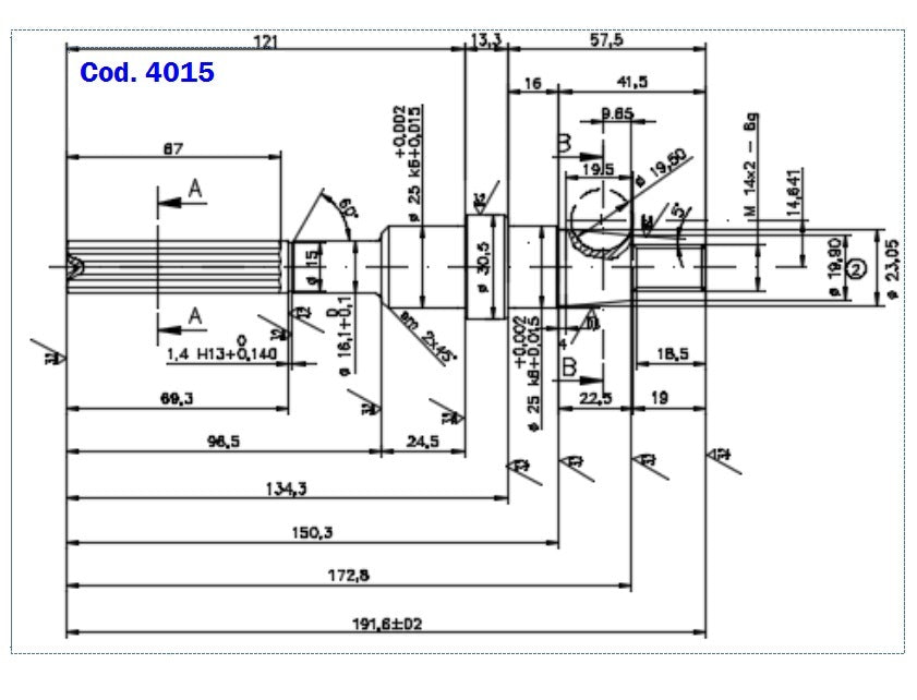 4015-ALBERO POMPA ST 180 L=191.8