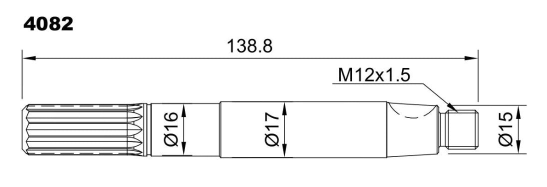 4082-ALBERO POMPA ST 190 L=138.8