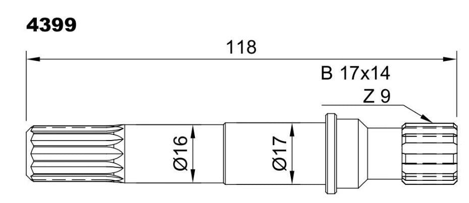 4399-ALBERO POMPA ST 157 L=118