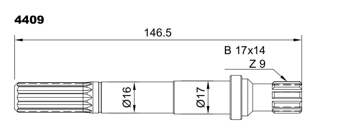 4409-ALBERO POMPA ST 164 L=146.5