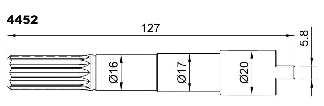 4452-ALBERO POMPA ST 274 L=127