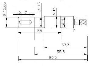 4803-ALBERO POMPA ST 203 L= 90.3