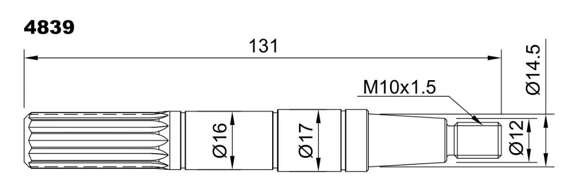 ST 191 PUMP SHAFT