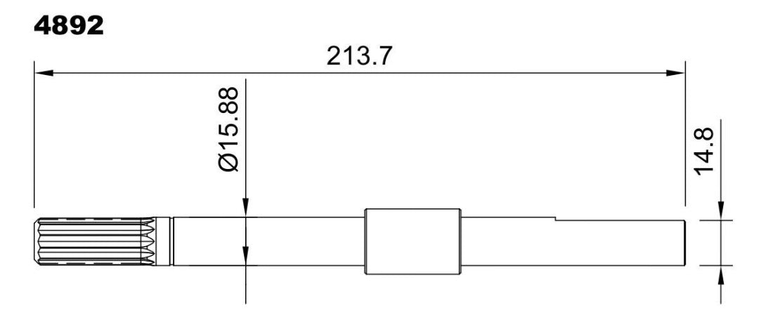 4892-ALBERO POMPA 9710-200 L=214
