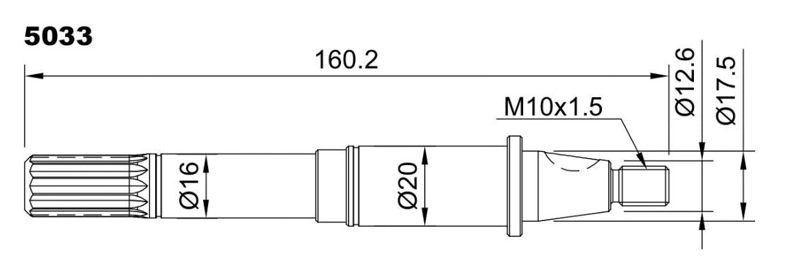FORD ENGINE PUMP SHAFT