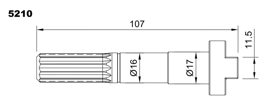 5210-ALBERO POMPA ST 291 L=107