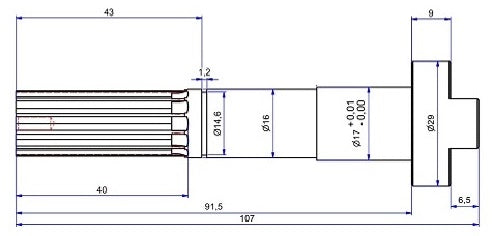 5210-ALBERO POMPA ST 291 L=107