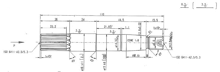 5289-ALBERO POMPA ST 243 L=110