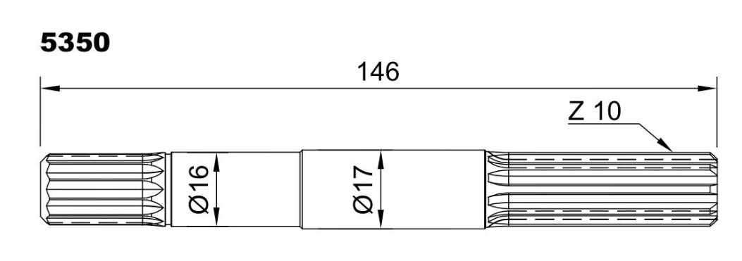 5350-ALBERO POMPA ST 216 L=146