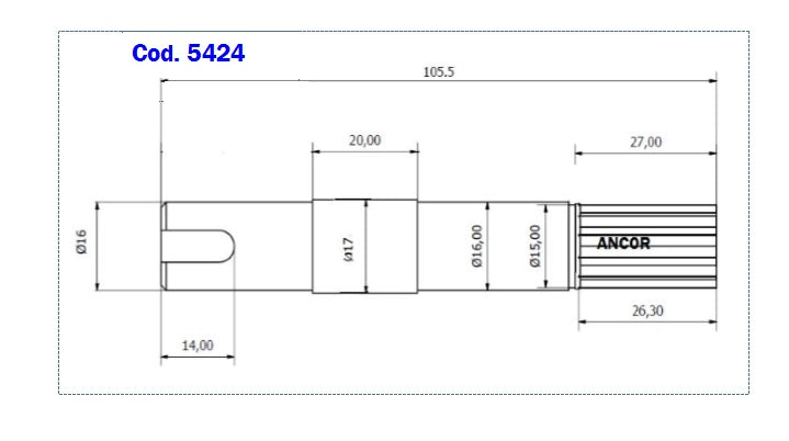 5424-ALBERO POMPA ST 220 L=105.4