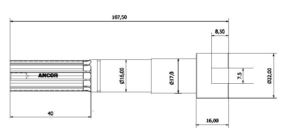 5430-ALBERO POMPA ST 391 L=107.5