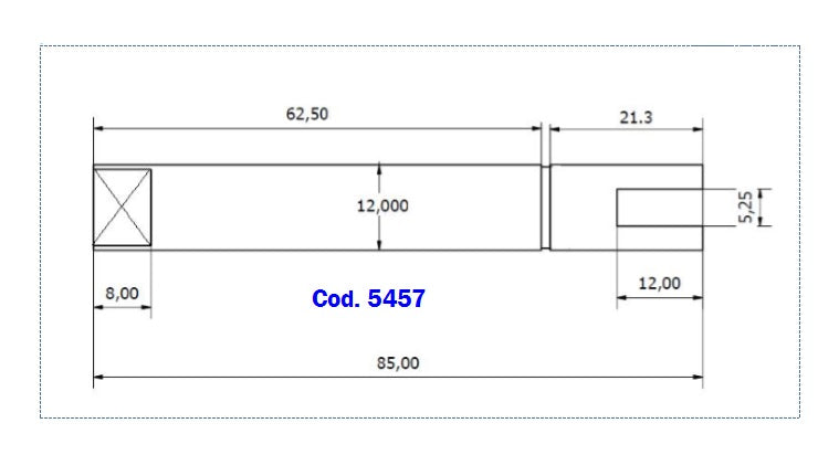 5457-ALBERO POMPA ST 238 L=85