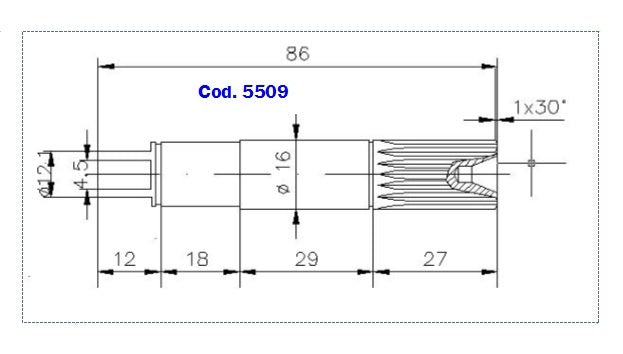 5509-ALBERO POMPA ST 240 L=86
