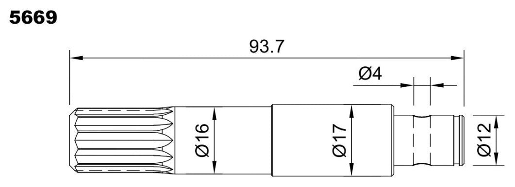 5669-ALBERO POMPA VOL 10-24178-3 L=94