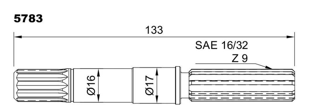 ST 244 PUMP SHAFT