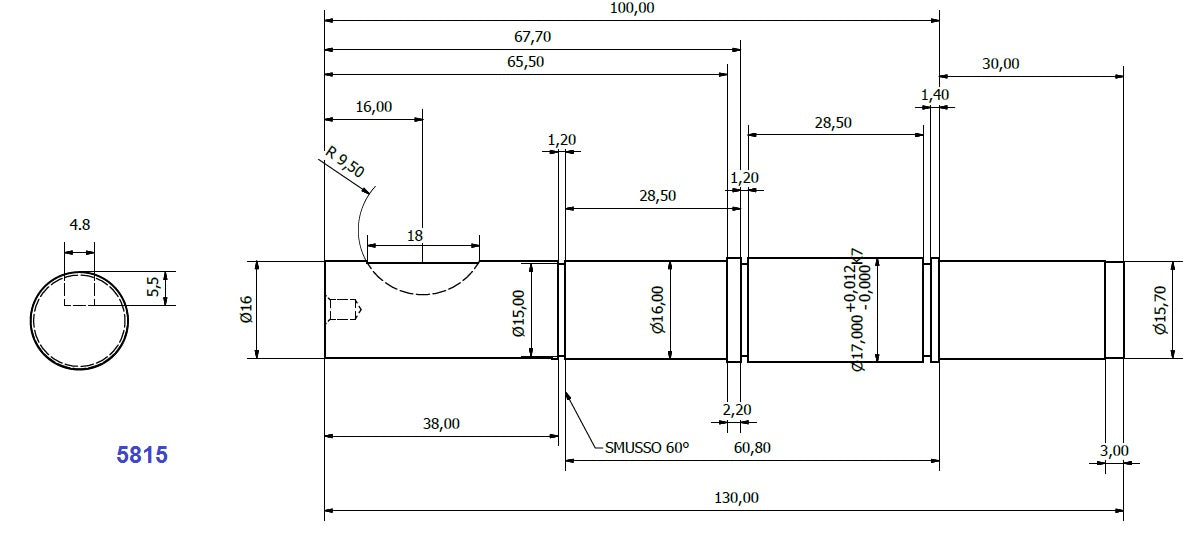 5815-ALBERO POMPA ST 71 L=135