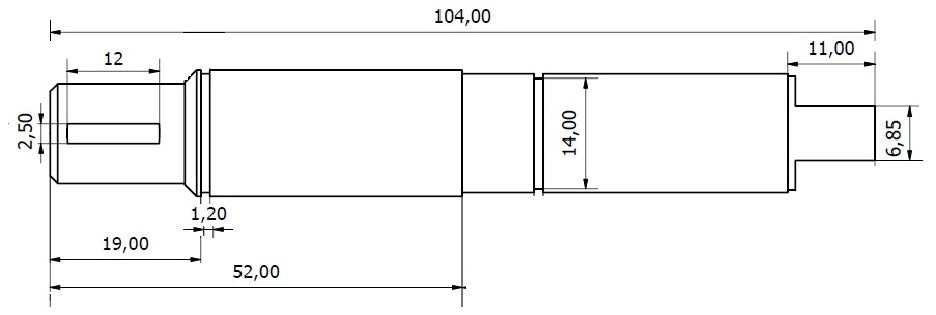 5866-ALBERO POMPA ST 319 L=103