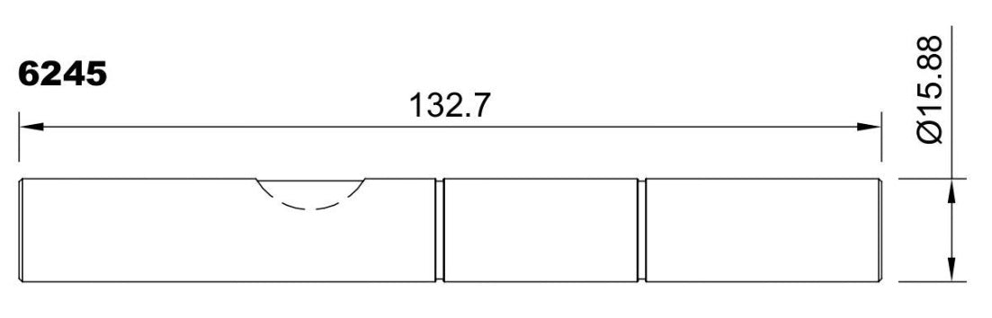 6245-ALBERO POMPA SW 11744 L=132.7