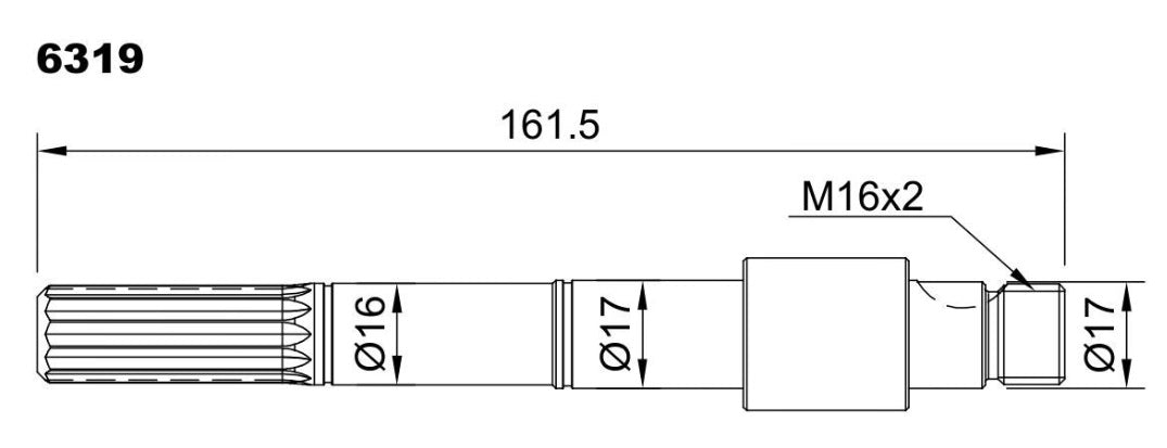 6319-ALBERO POMPA ST 649 L=161.5