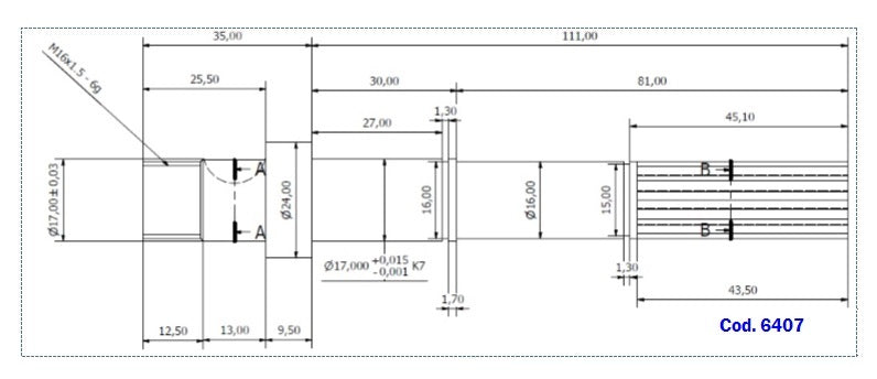 6407-ALBERO POMPA ST 549 L=146