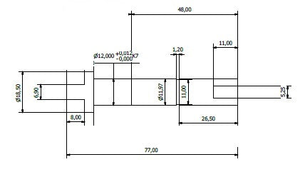 6443-ALBERO POMPA WH 40201670
