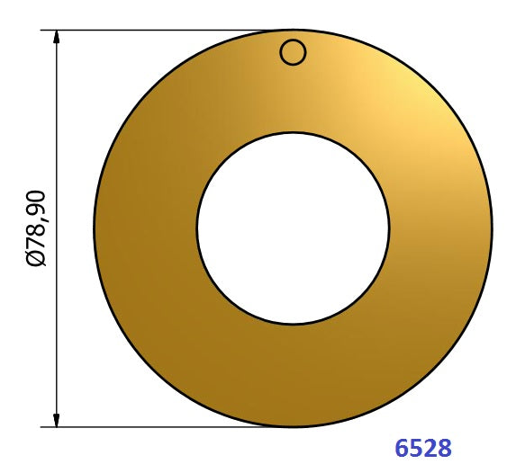 6528-ANELLO RASAM 79x38x3 PERNO 5 MM