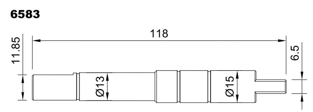 6583-ALBERO POMPA ST 302 L=118