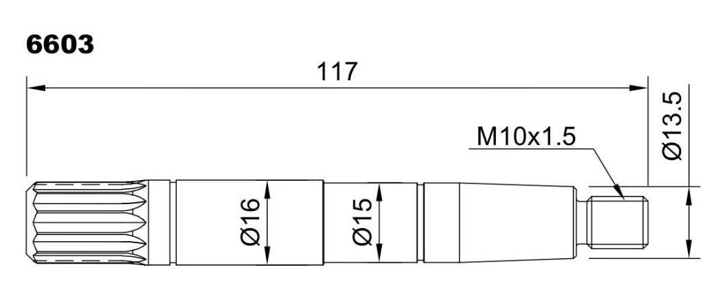 6603-ALBERO POMPA ST 340 L=117