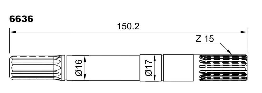 6636-ALBERO POMPA 4LHA L=150.2