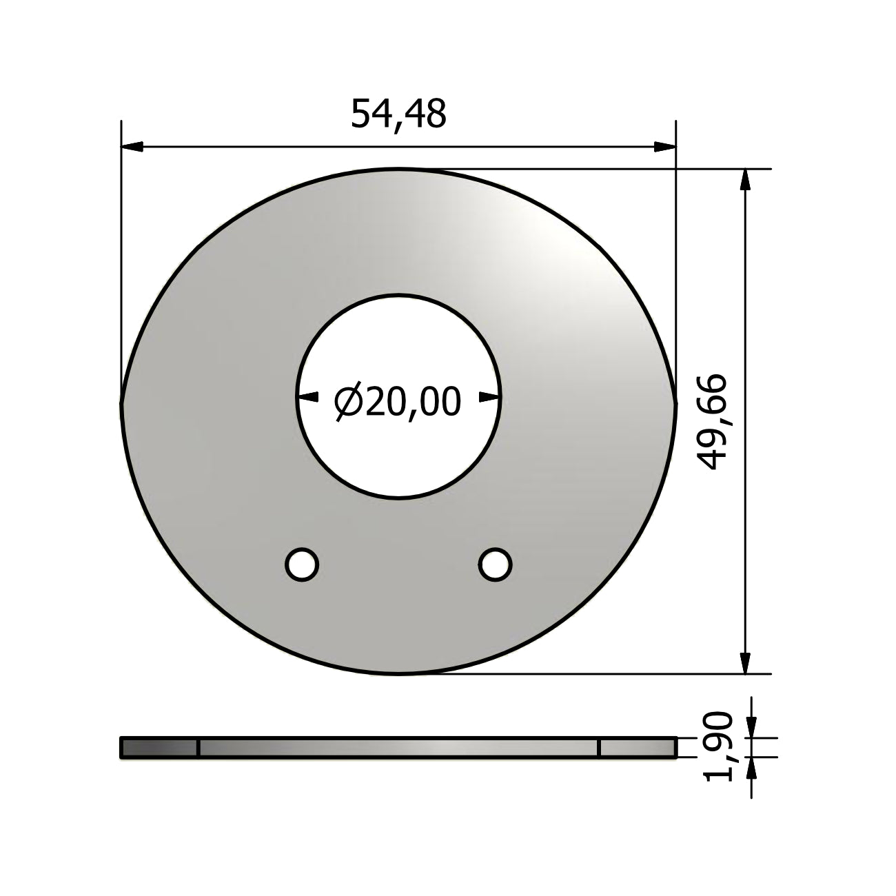 6646-ANELLO RASAMENTO OVALE D54.5