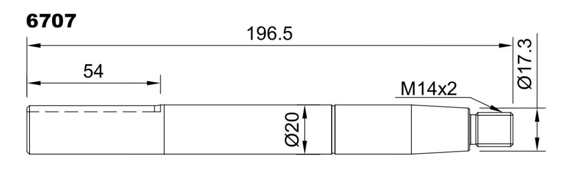 6707-ALBERO POMPA SW 24470 L=196