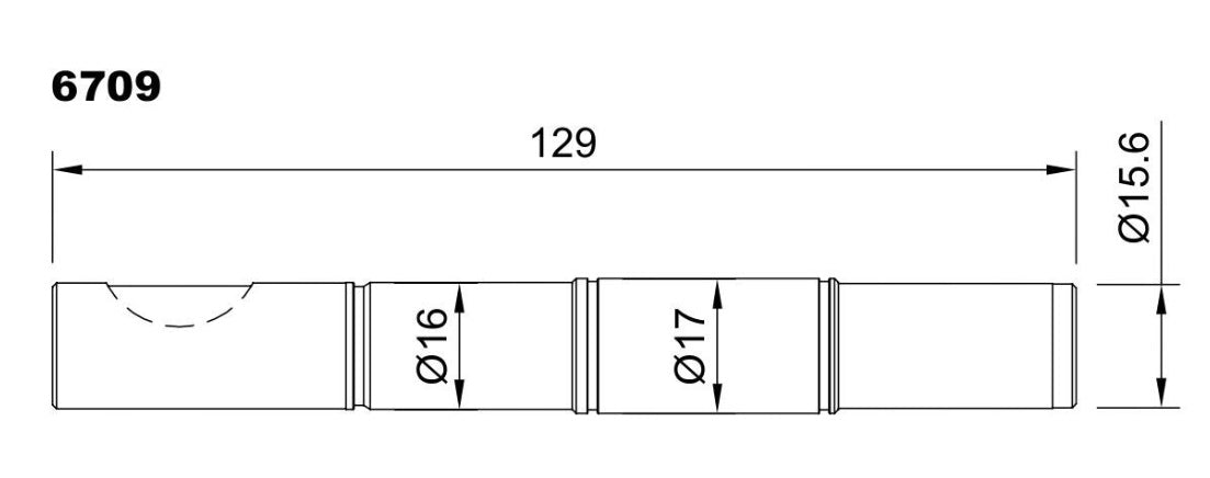 6709-ALBERO POMPA ST 471 L=129