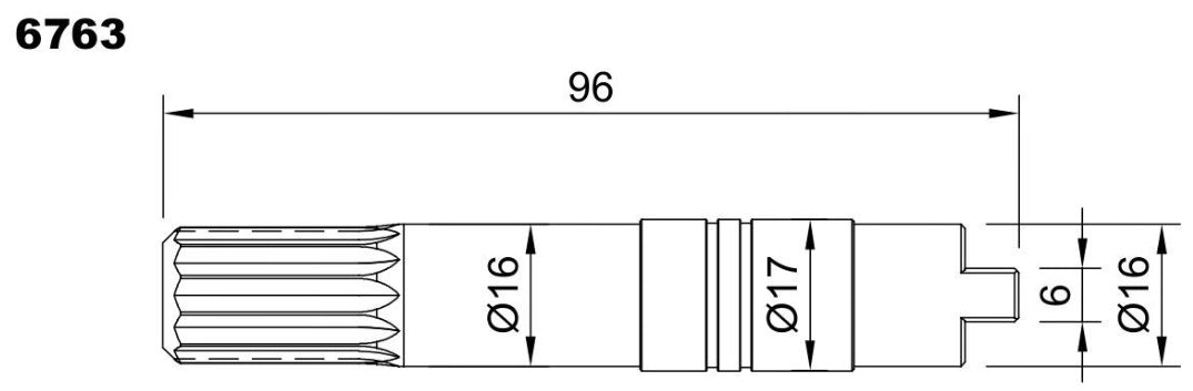 6763-ALBERO POMPA ST 949 L=96