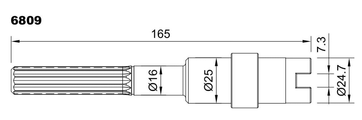 6809-ALBERO POMPA ST 380 L=165